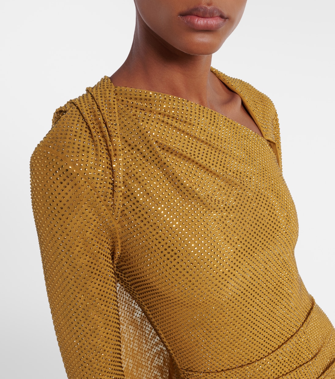 Verzierte Robe aus Mesh | Self-Portrait