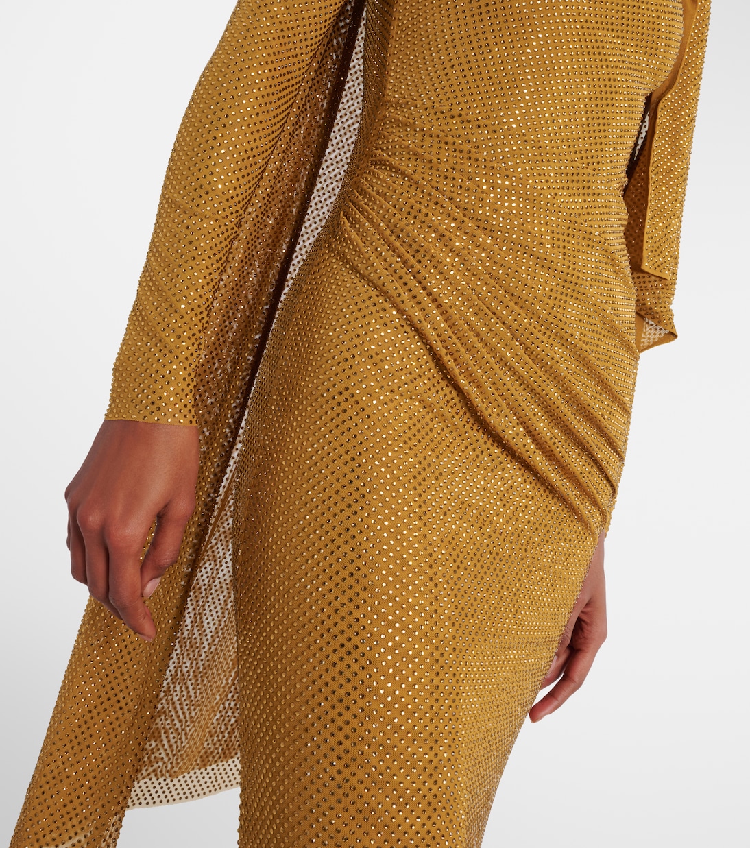 Verzierte Robe aus Mesh | Self-Portrait