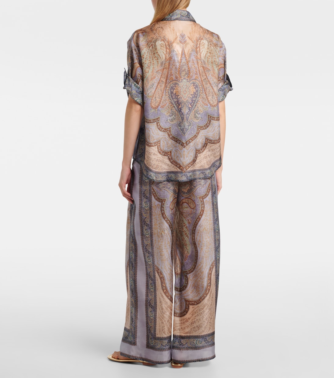 Wanderlust printed silk wide-leg pants | Zimmermann
