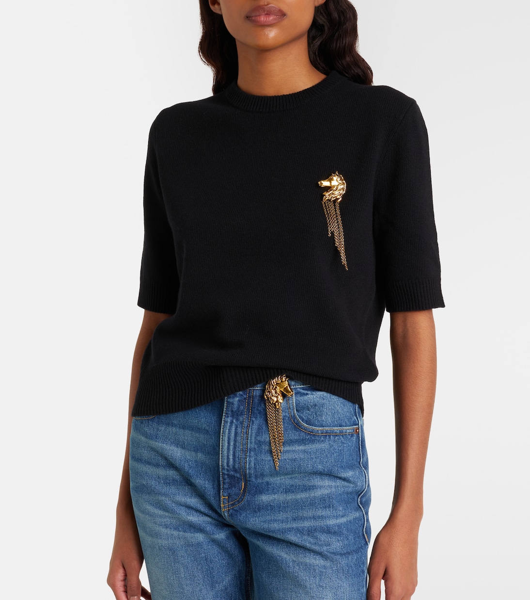 Verzierter Pullover aus Wolle und Kaschmir | Chloé