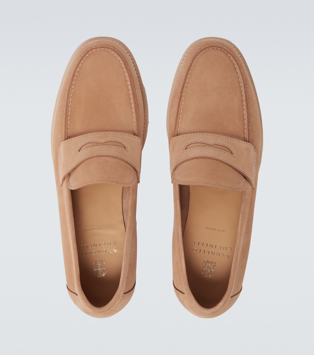 Loafers aus Veloursleder | Brunello Cucinelli