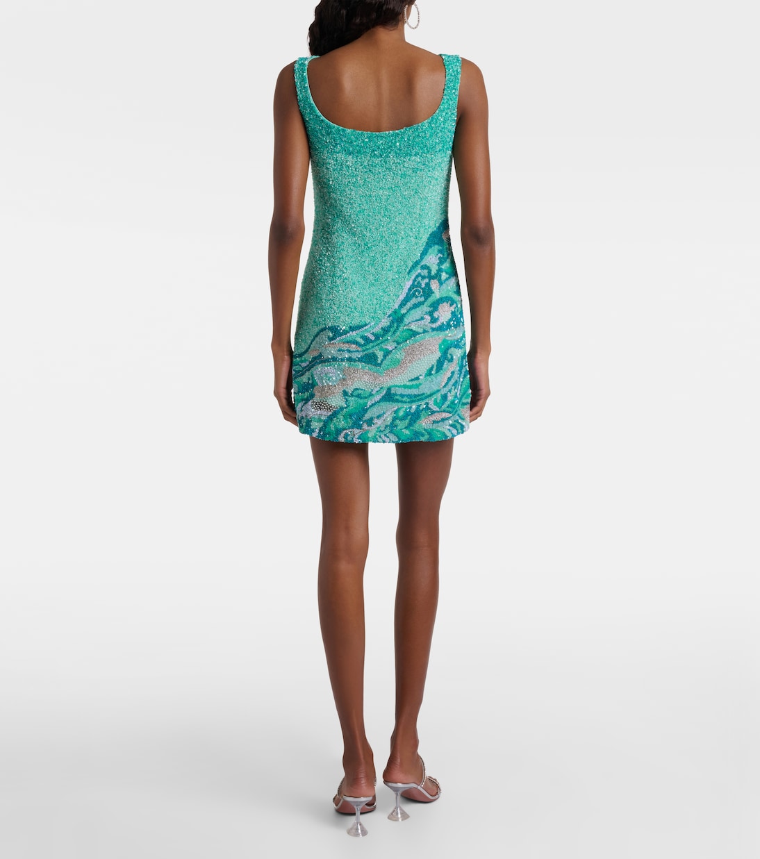 Abito corto con ricamo Sea | Là Fuori