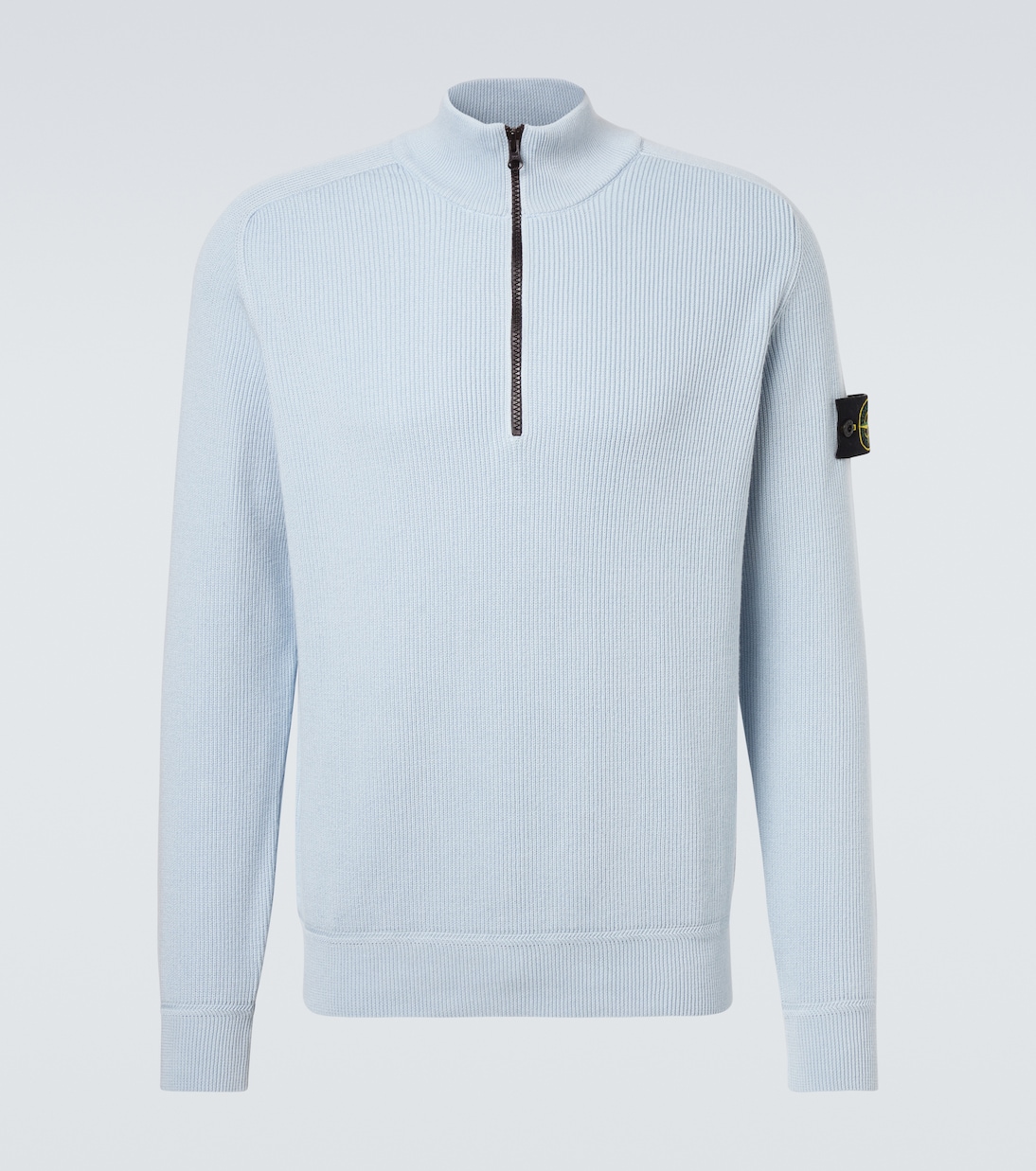 Compass cotton half-zip sweater | Stone Island