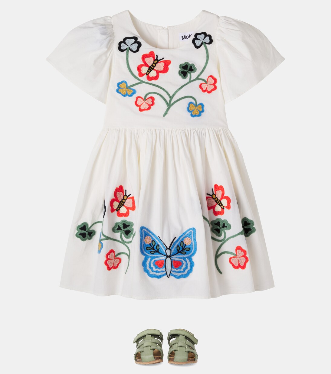 Carlin embroidered cotton dress | Molo