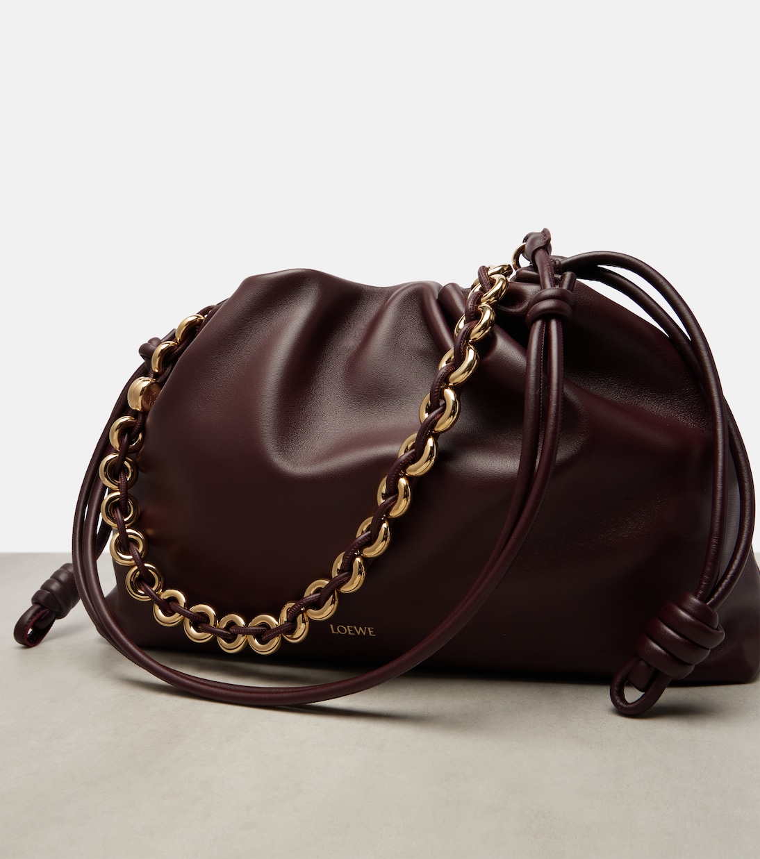 Schultertasche Flamenco Large aus Leder | Loewe