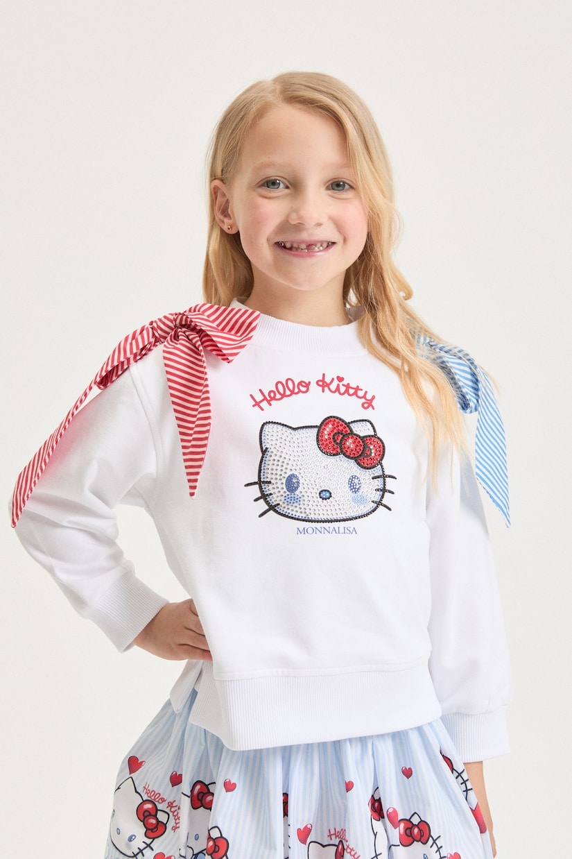 X Hello Kitty Sweatshirt aus einem Baumwollgemisch | Monnalisa