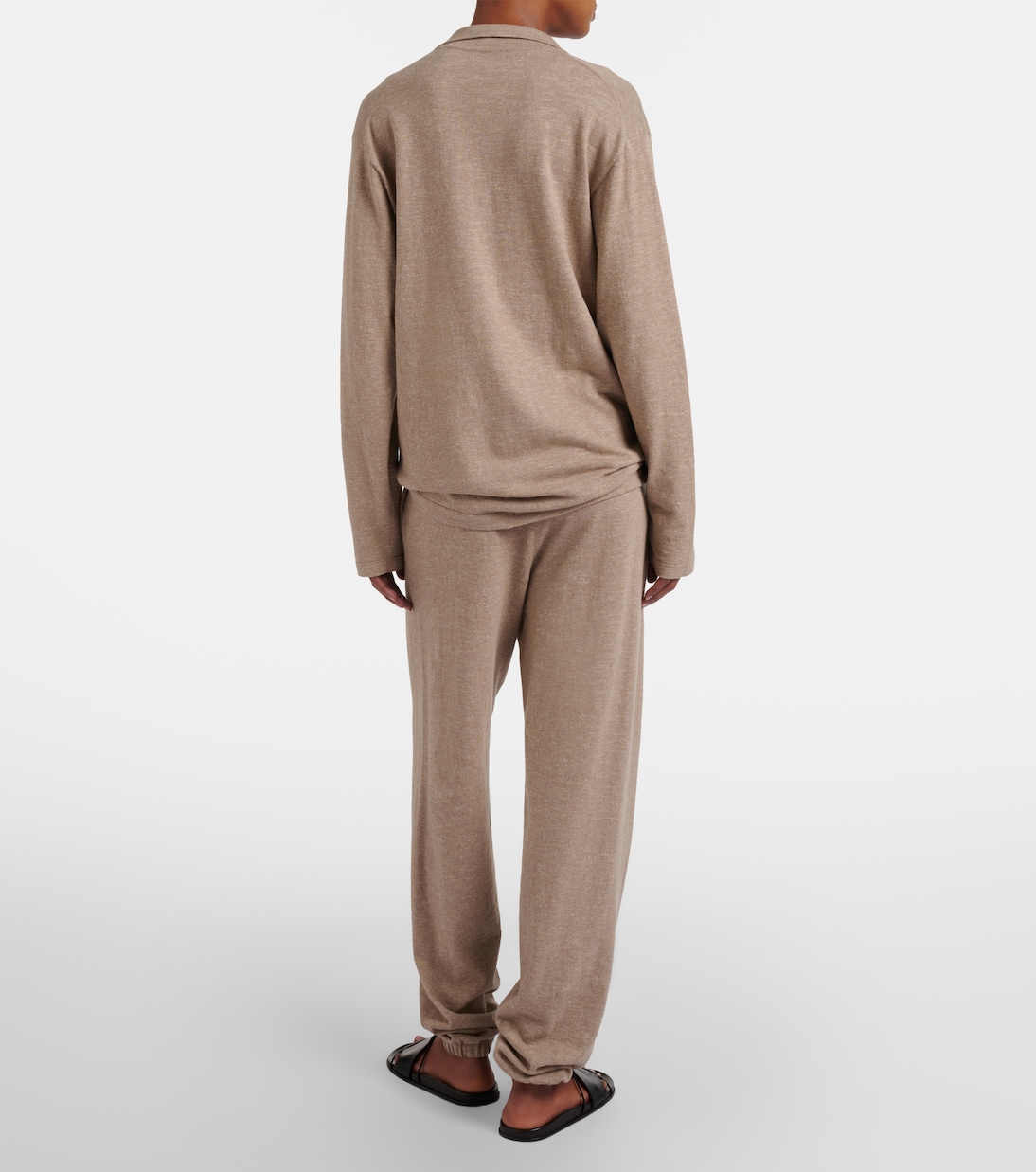 Pantalones rectos Nadir de algodón y lino | The Row