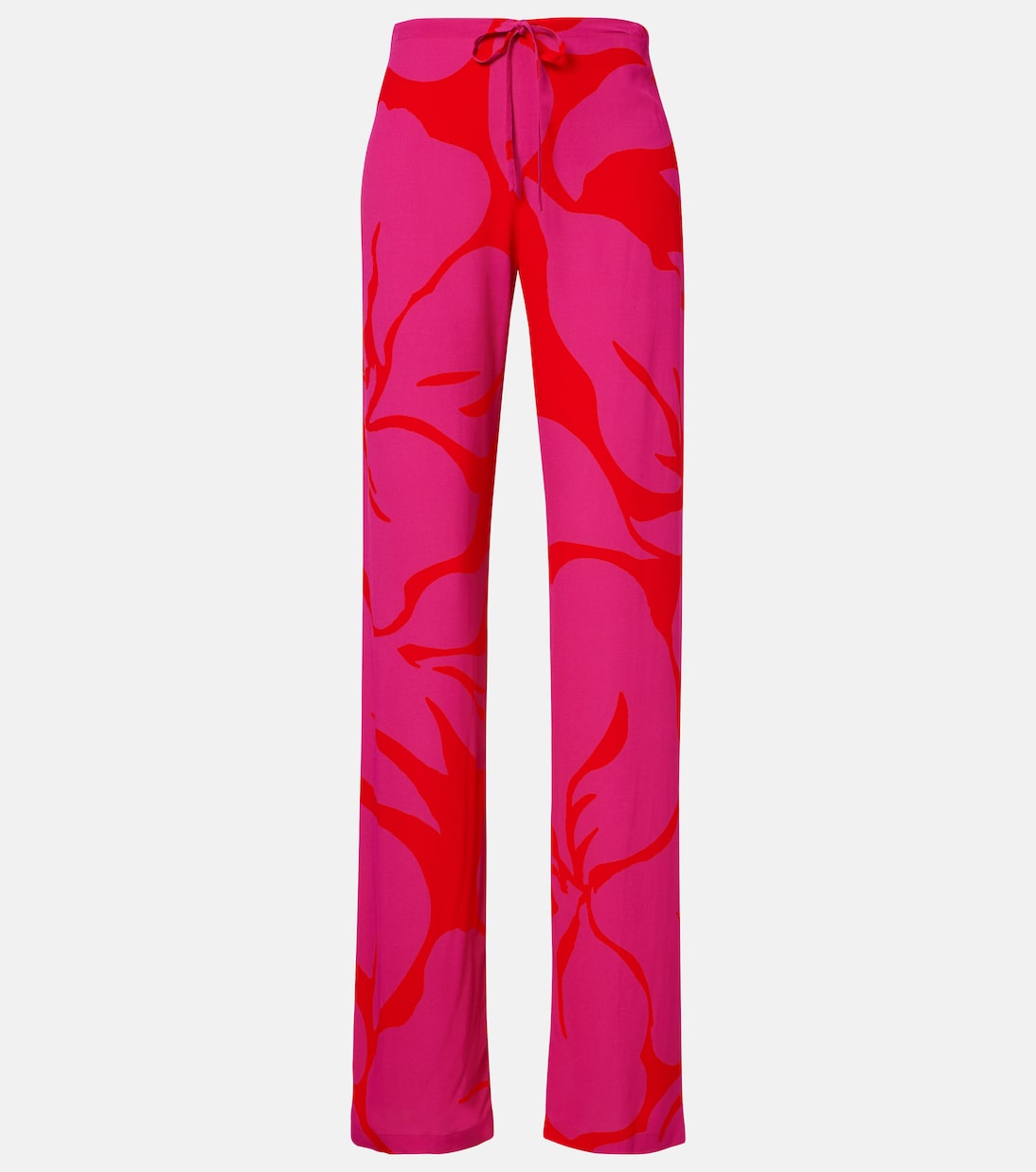 Pantaloni regular con stampa floreale | Dries Van Noten