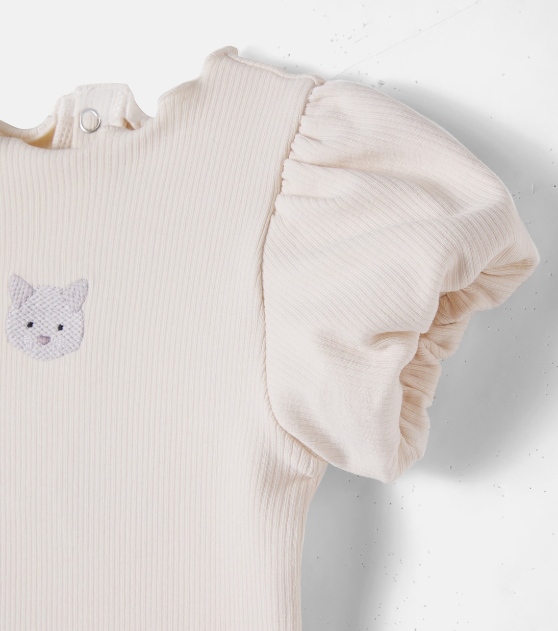 Baby Bestickter Body Nowie aus Rippstrick | Donsje