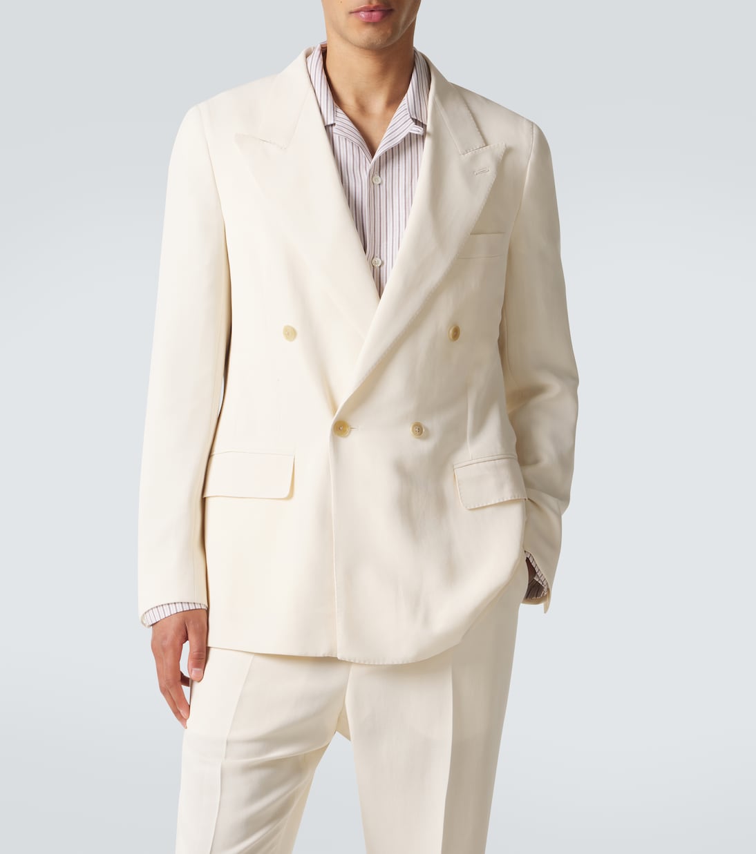 Pietro silk and cotton-blend suit jacket | Umit Benan