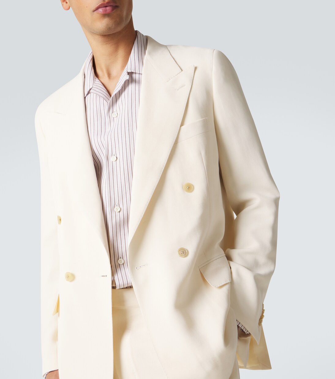 Pietro silk and cotton-blend suit jacket | Umit Benan