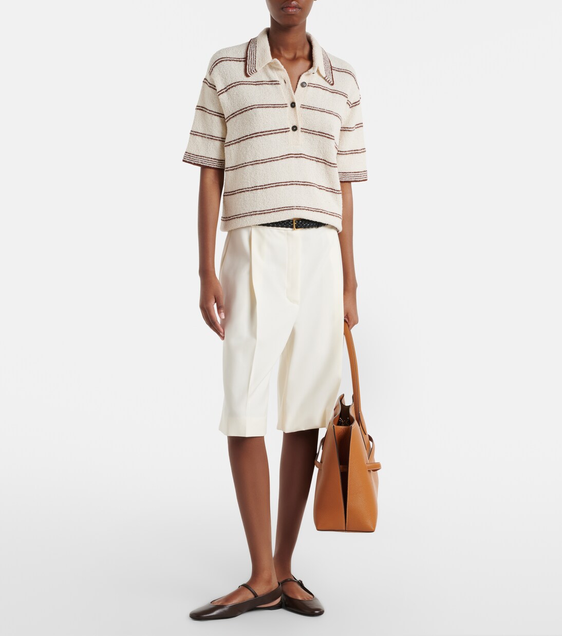 Polo en mezcla de algodón a rayas | Róhe