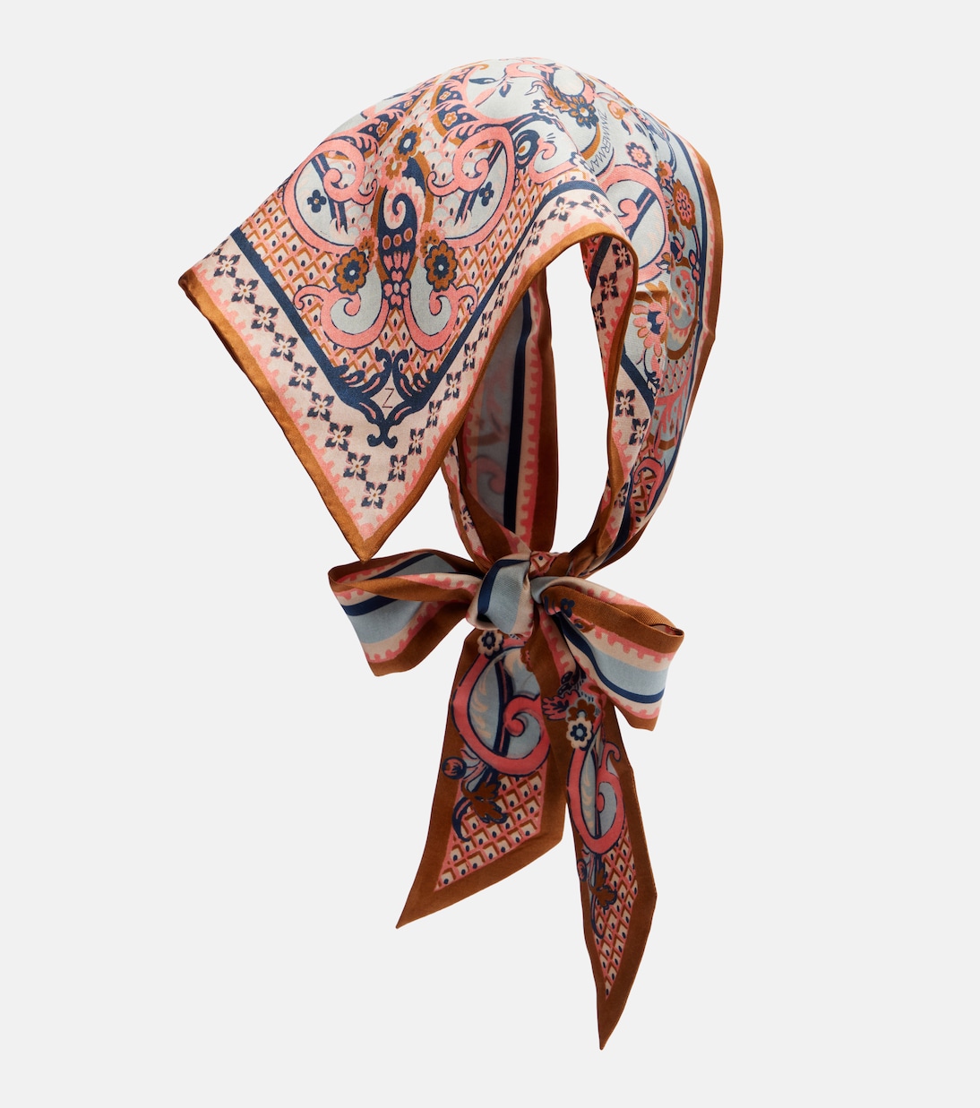 Printed silk head wrap | Zimmermann