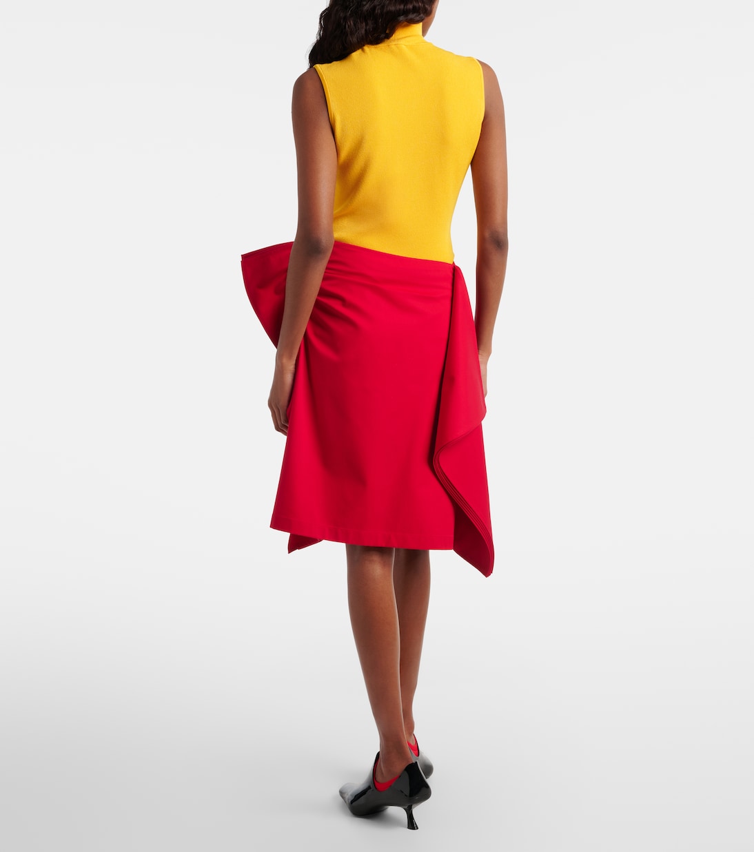 Midirock aus Gabardine | Loewe