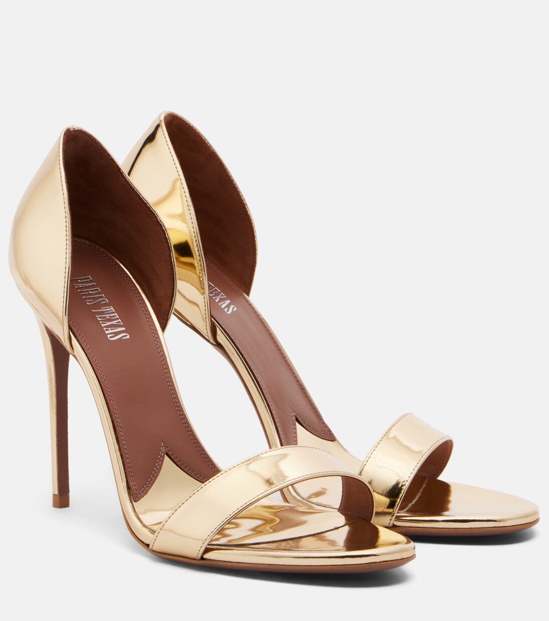 Sandales Vera en cuir à effet miroir | Paris Texas