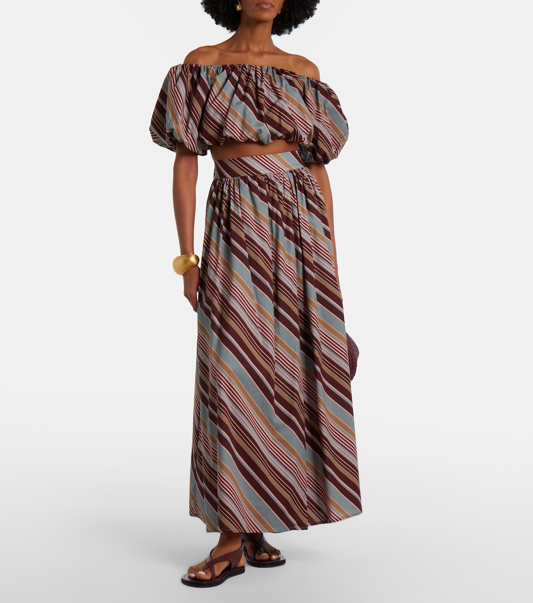 Maxirock aus einem Baumwollgemisch | Adriana Degreas