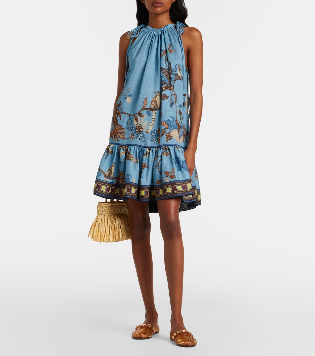 Iro embellished fishnet ballet flats | Ancient Greek Sandals