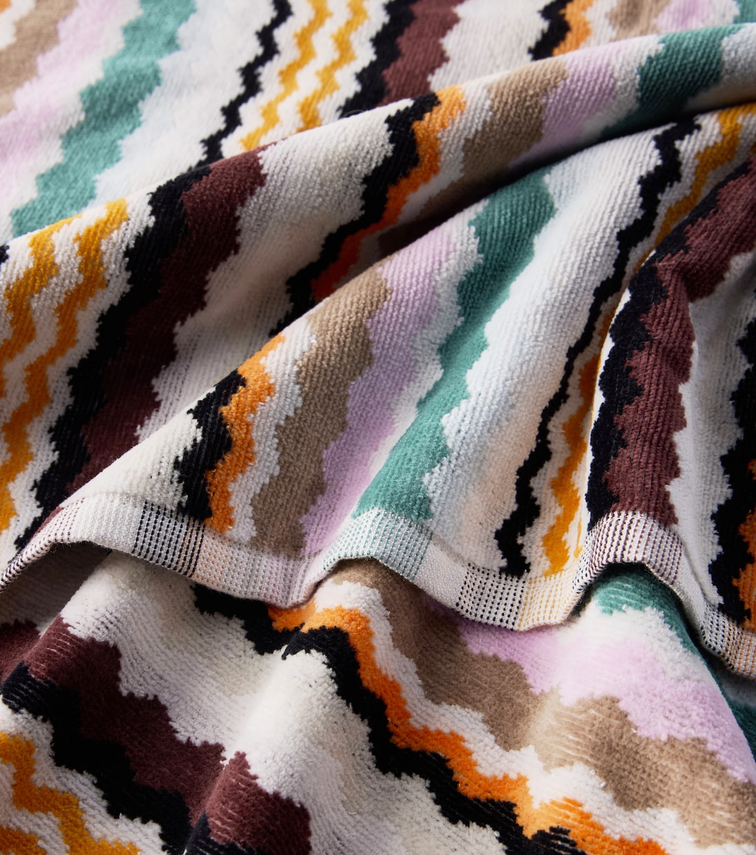 Aura Zigzag set of 2 cotton towels | Missoni