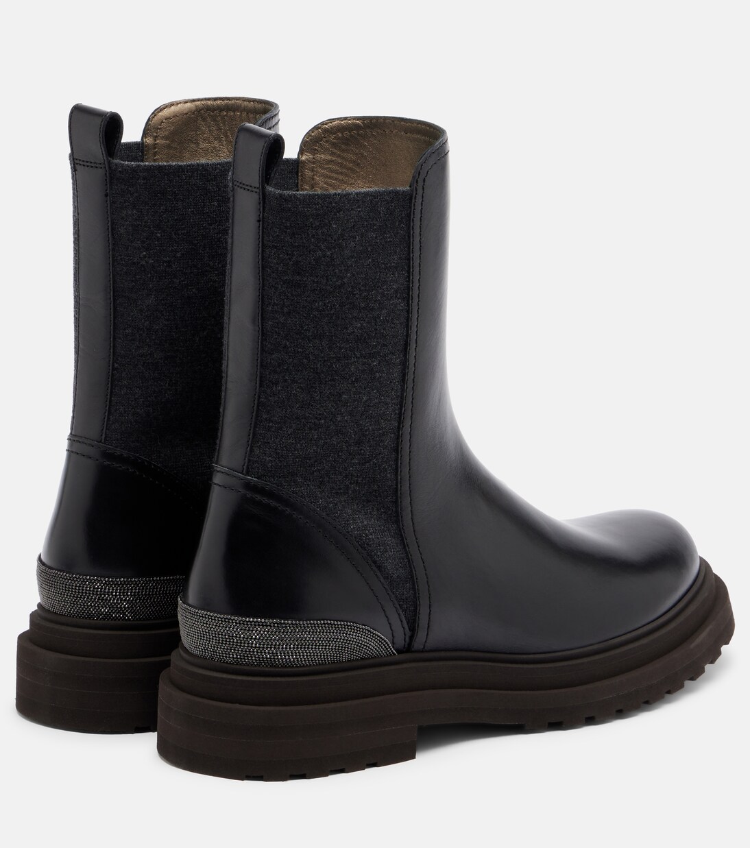 Monili leather Chelsea boots | Brunello Cucinelli