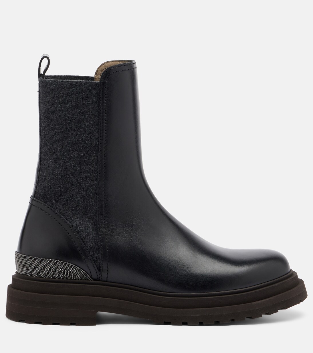 Monili leather Chelsea boots | Brunello Cucinelli