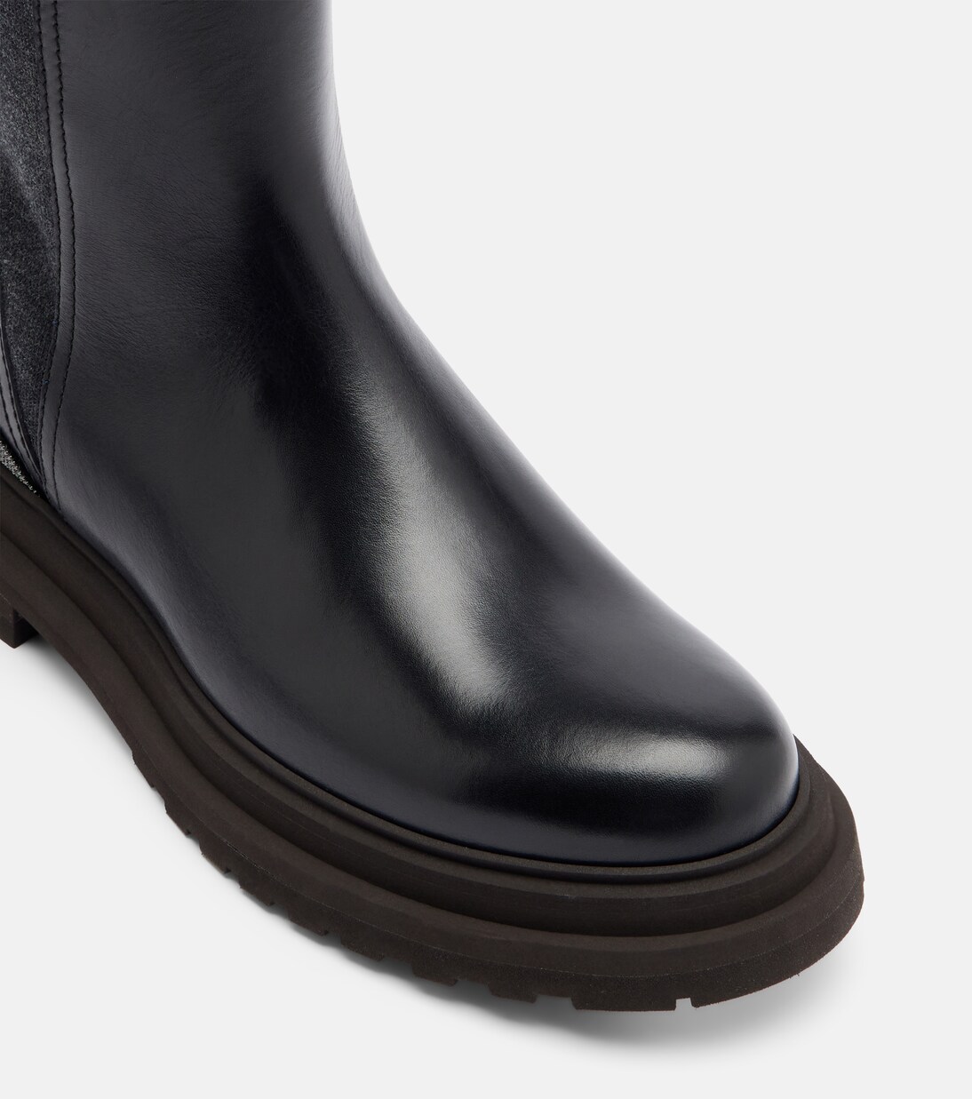 Monili leather Chelsea boots | Brunello Cucinelli