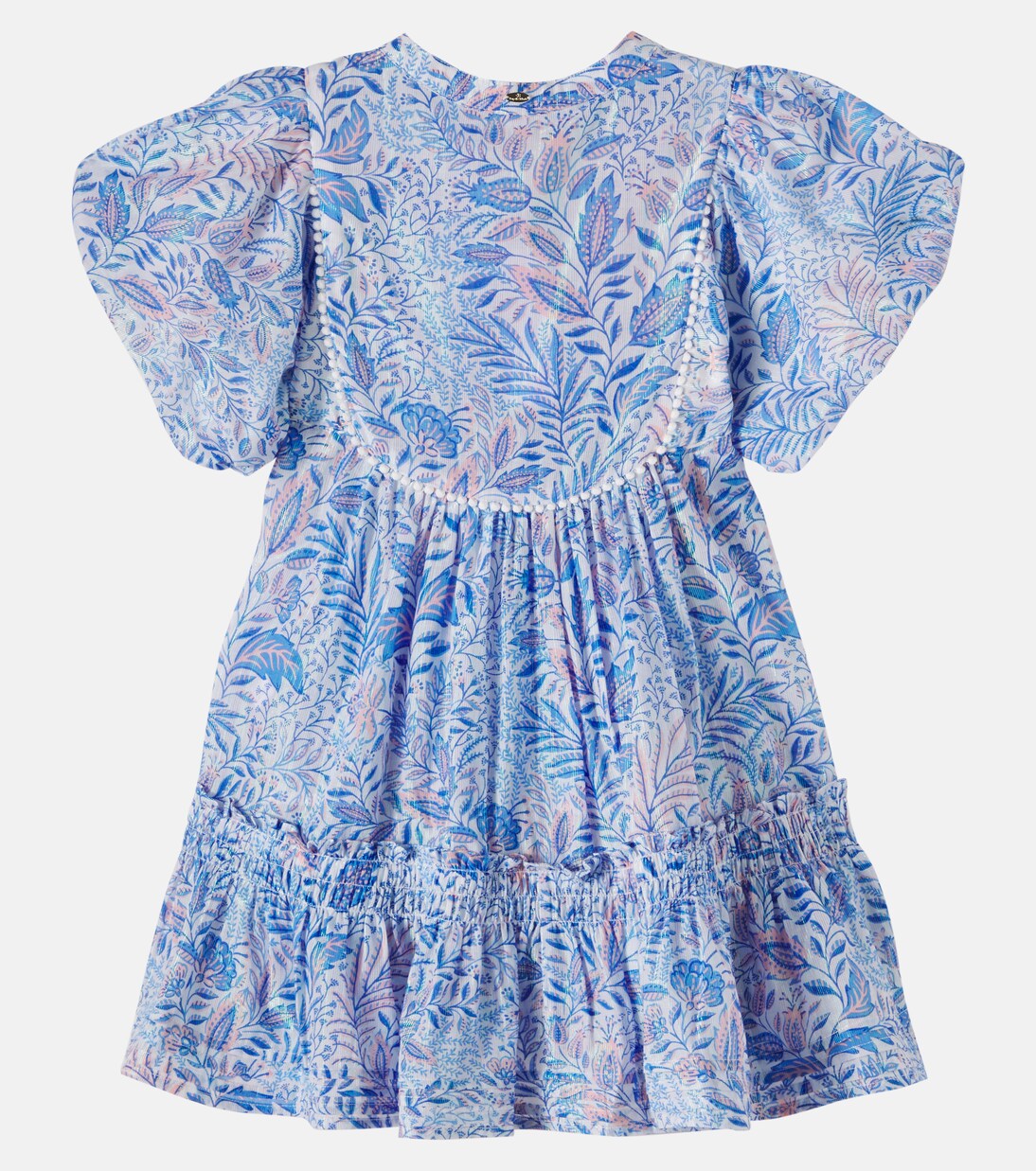 Robe Cruz en coton mélangé à imprimé floral | Poupette St Barth Kids