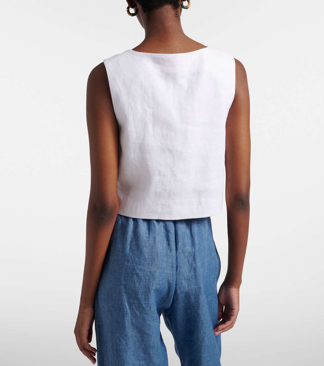Rio linen crop top | Posse