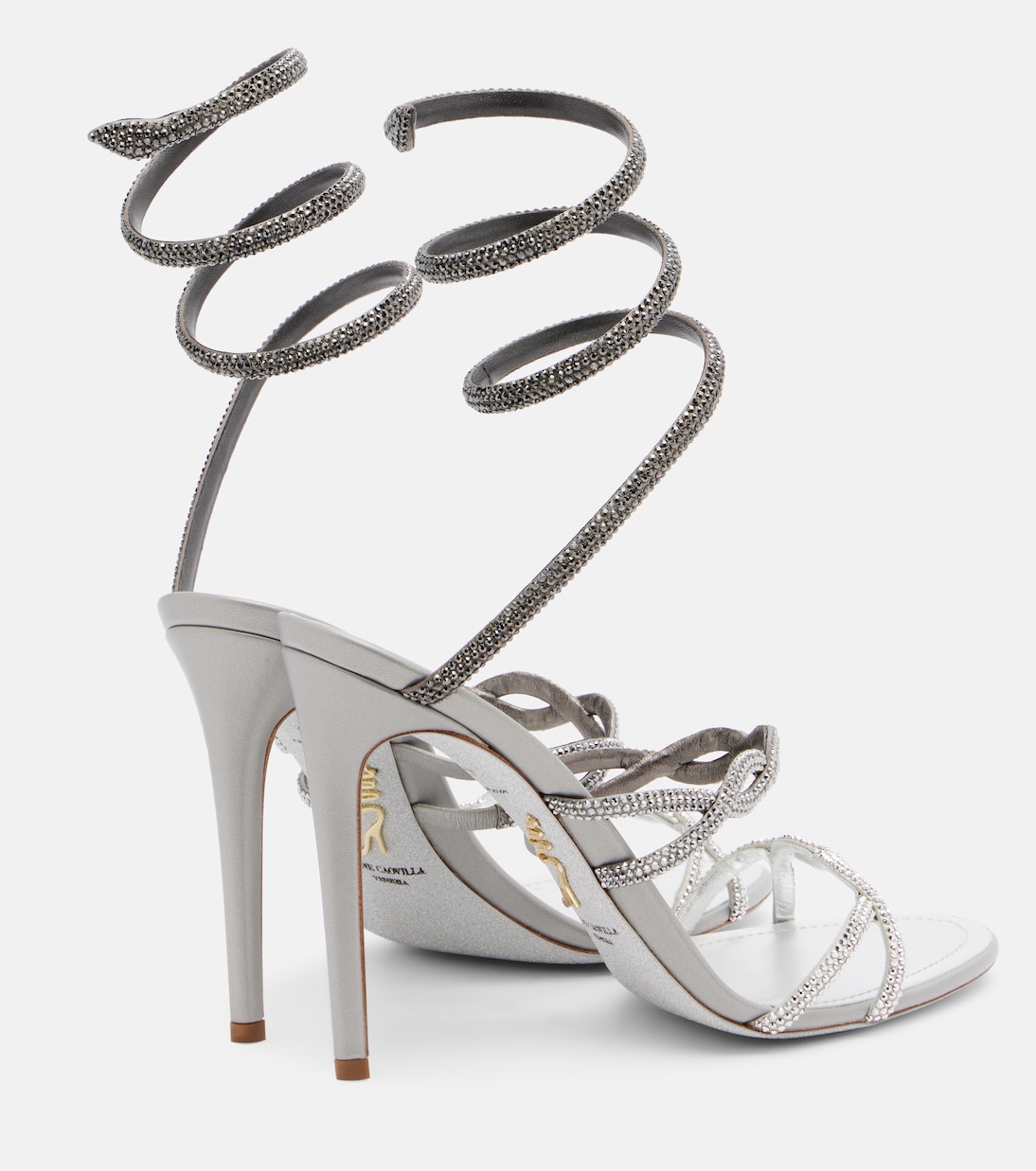 Cleo embellished satin sandals | Rene Caovilla