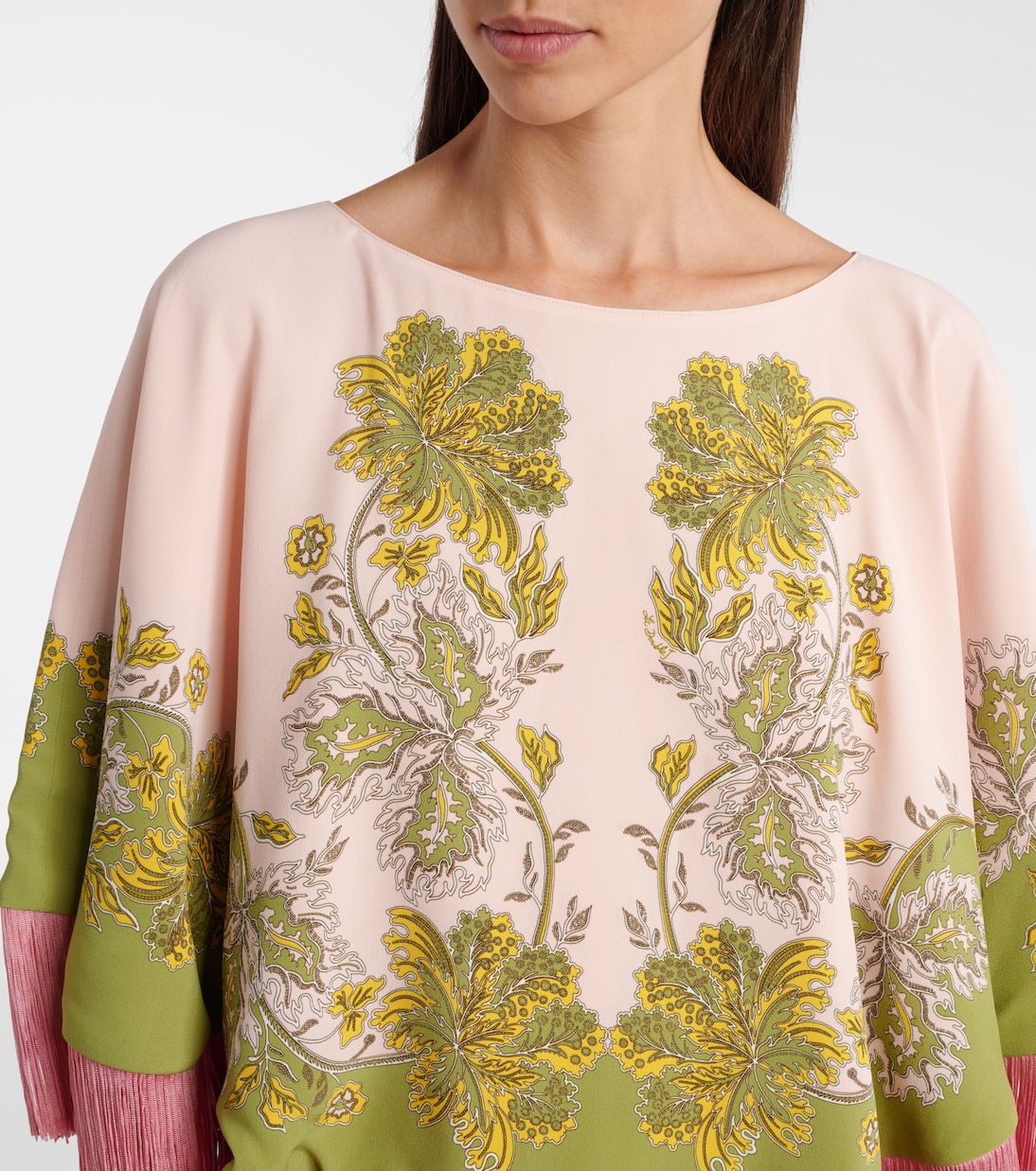 Wendbarer Poncho Vathe Placée aus Satin | La DoubleJ