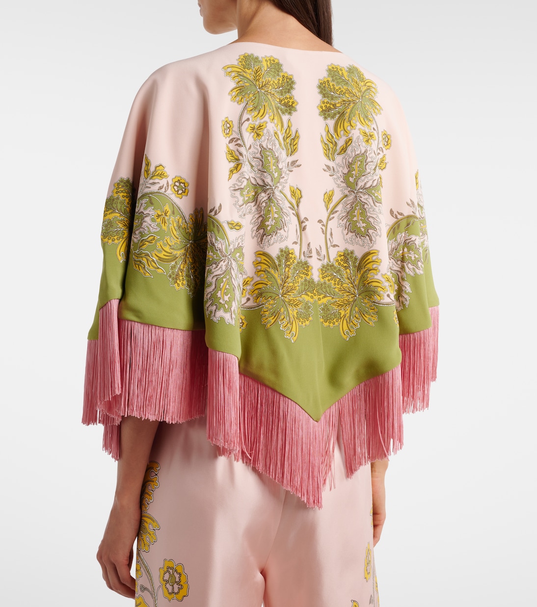 Wendbarer Poncho Vathe Placée aus Satin | La DoubleJ