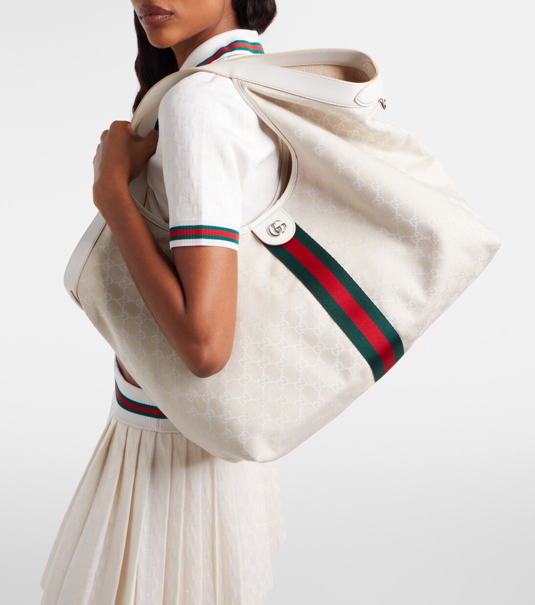 Tote Bag Gucci Giglio GG aus Canvas | Gucci