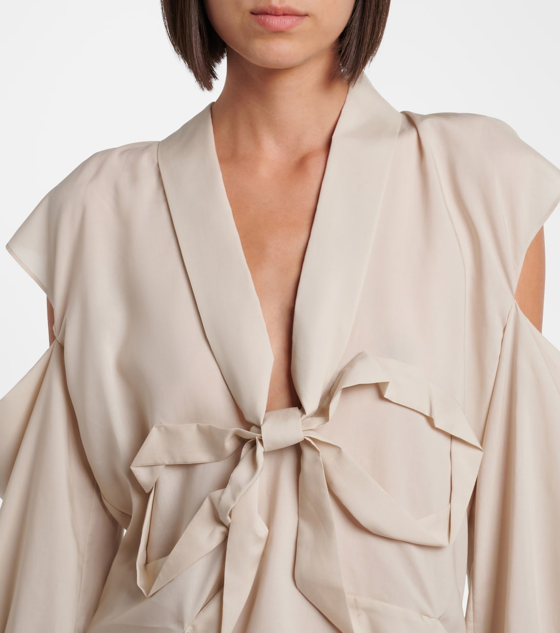 Bow-detail cutout blouse | Acne Studios