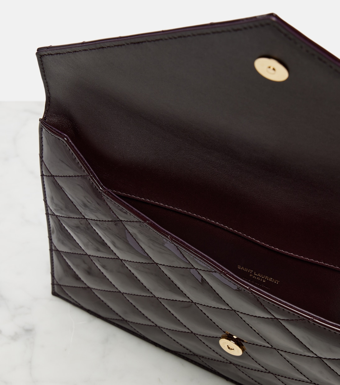 Clutch Paris aus Lackleder | Saint Laurent