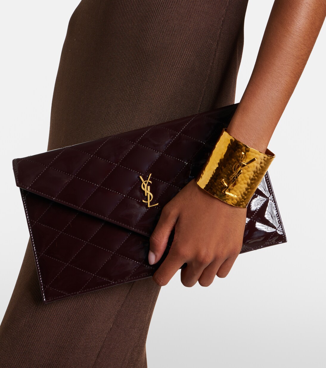 Clutch Paris aus Lackleder | Saint Laurent