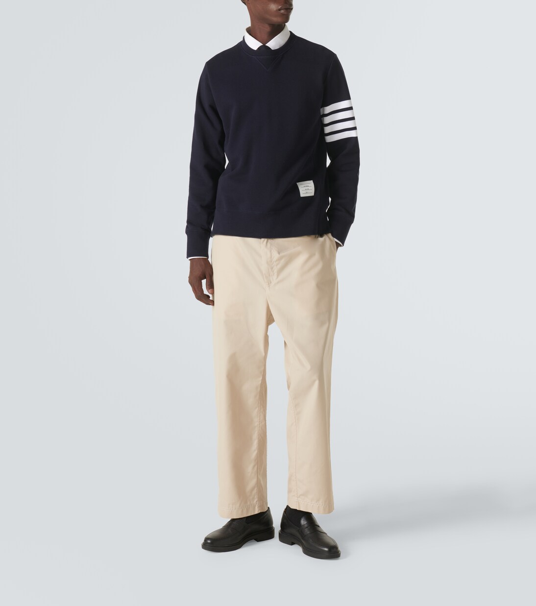 4-Bar cotton classic sweatshirt | Thom Browne
