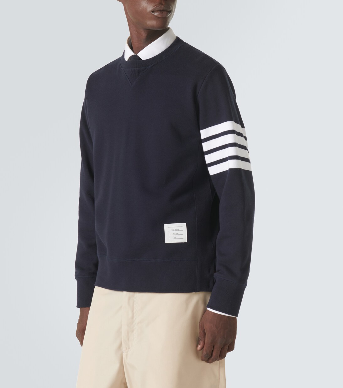 4-Bar cotton classic sweatshirt | Thom Browne