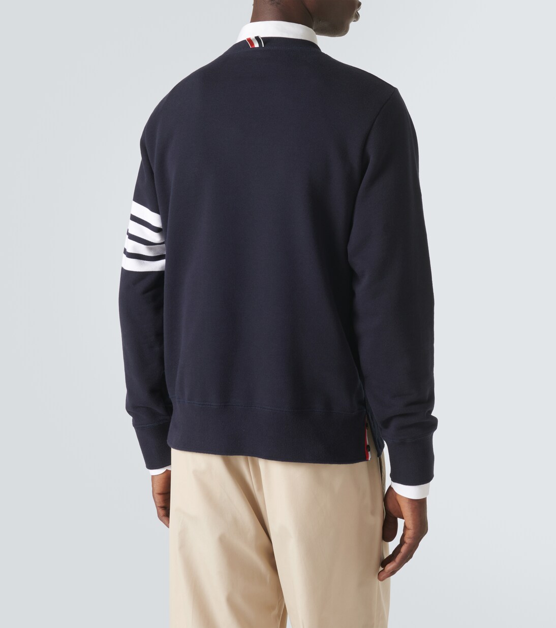 4-Bar cotton classic sweatshirt | Thom Browne