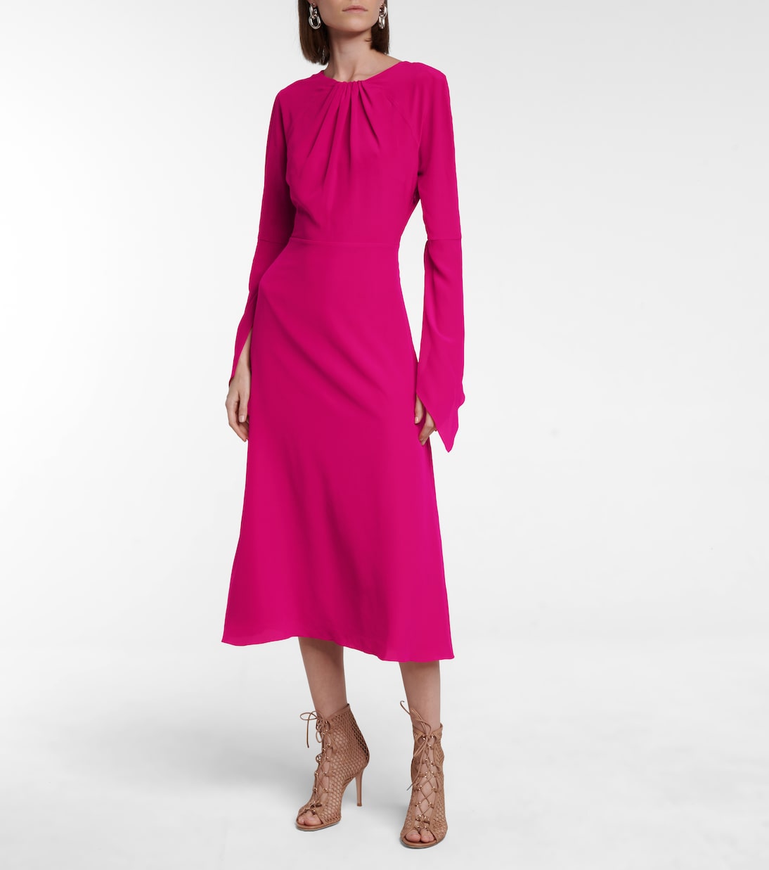 Open-back silk midi dress | Victoria Beckham