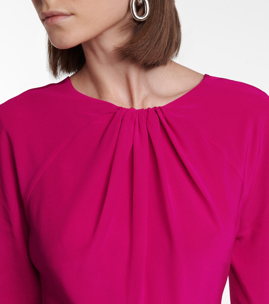 Open-back silk midi dress | Victoria Beckham
