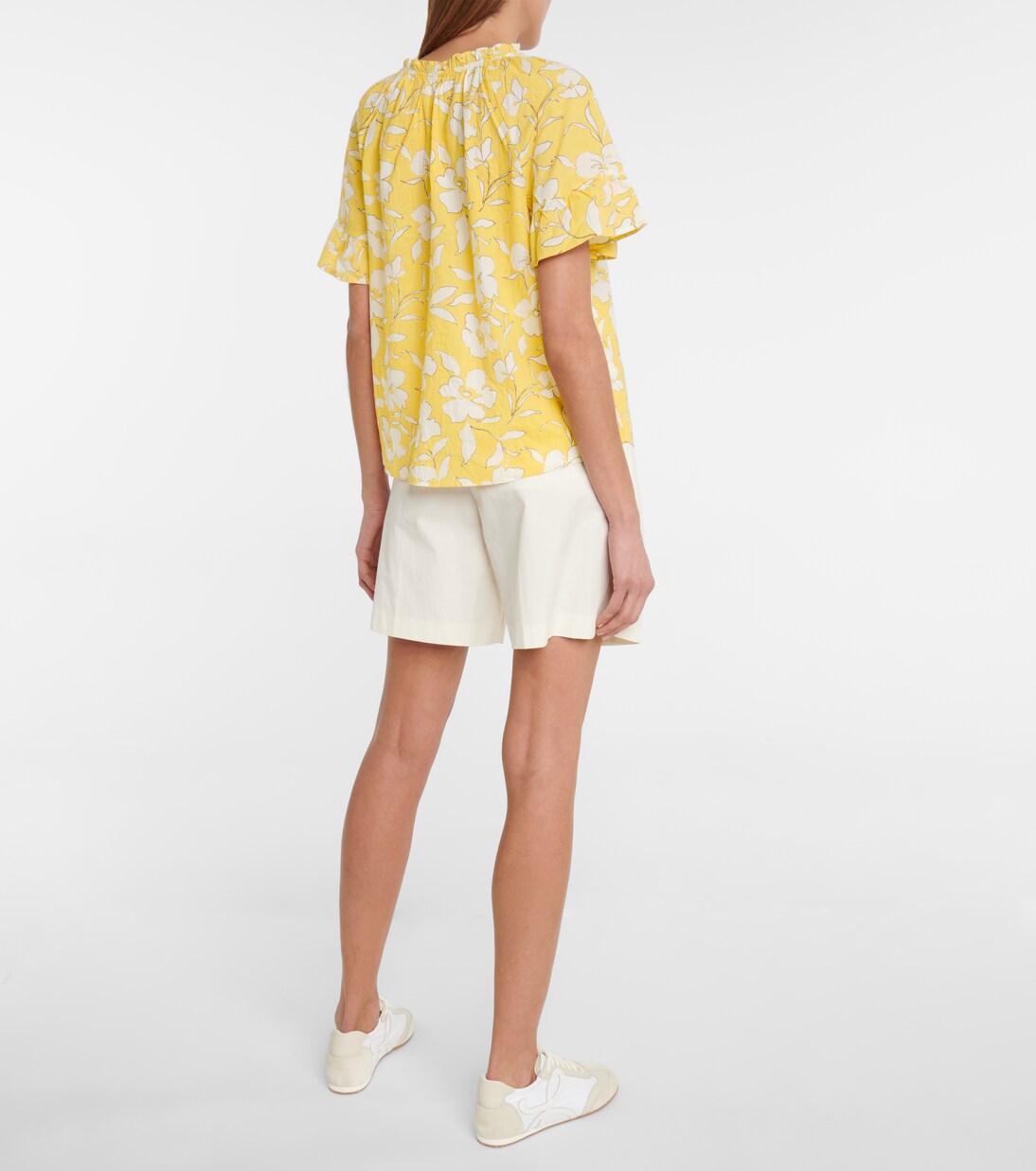 Top Idette en coton à fleurs | Velvet