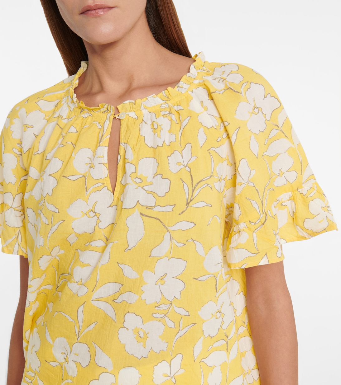 Top Idette en coton à fleurs | Velvet