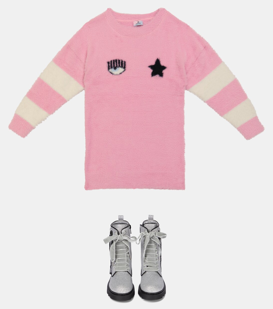 x Chiara Ferragni sweater dress | Monnalisa