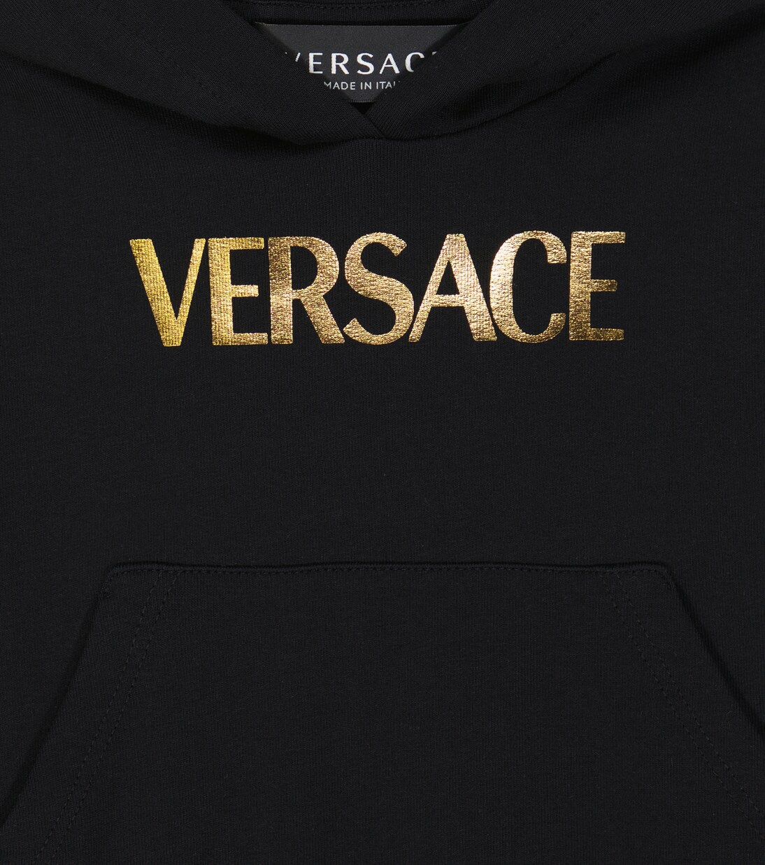 Baby logo cotton-blend hoodie | Versace Kids