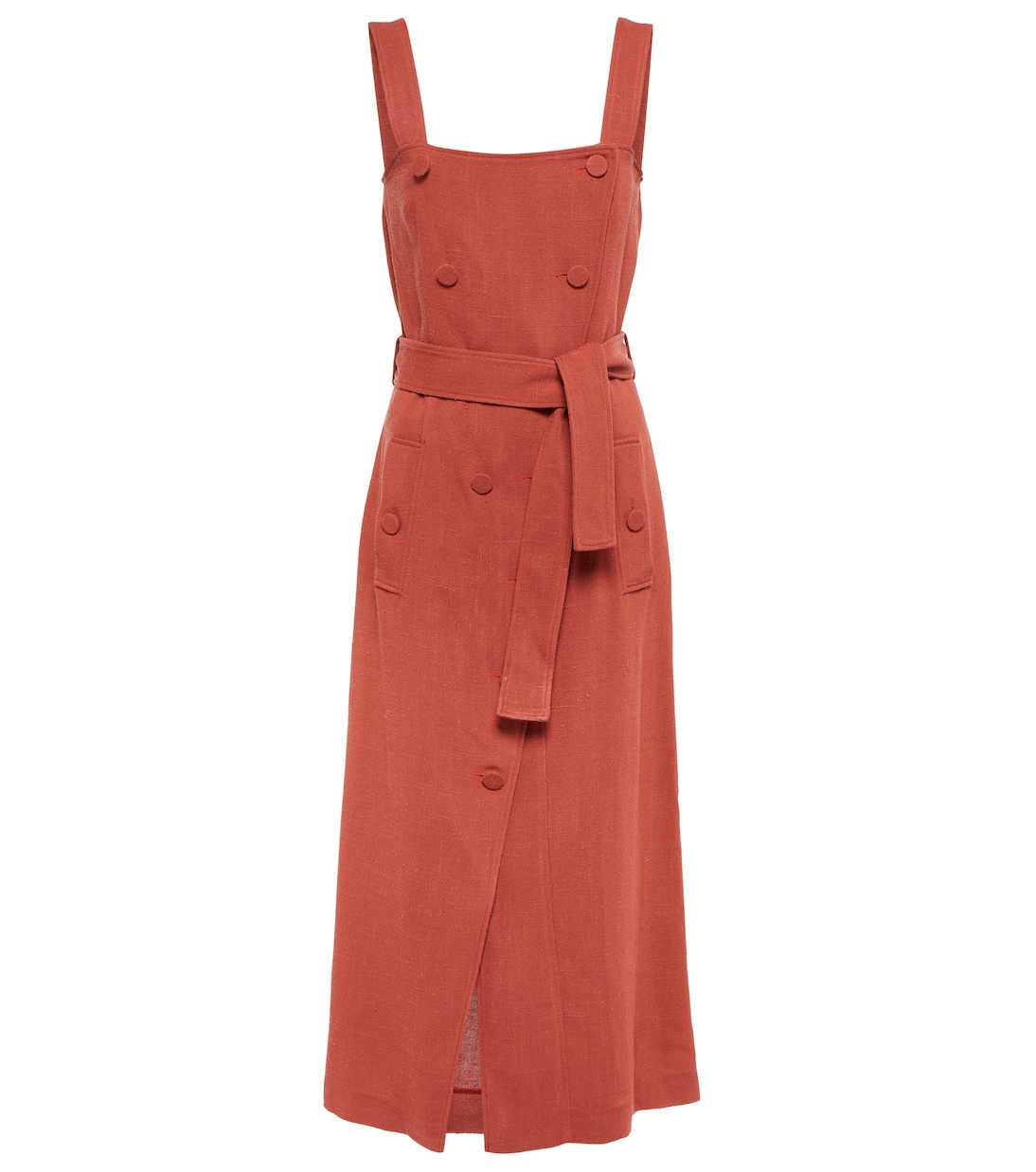 Vestido midi Audrey de efecto lino | Altuzarra