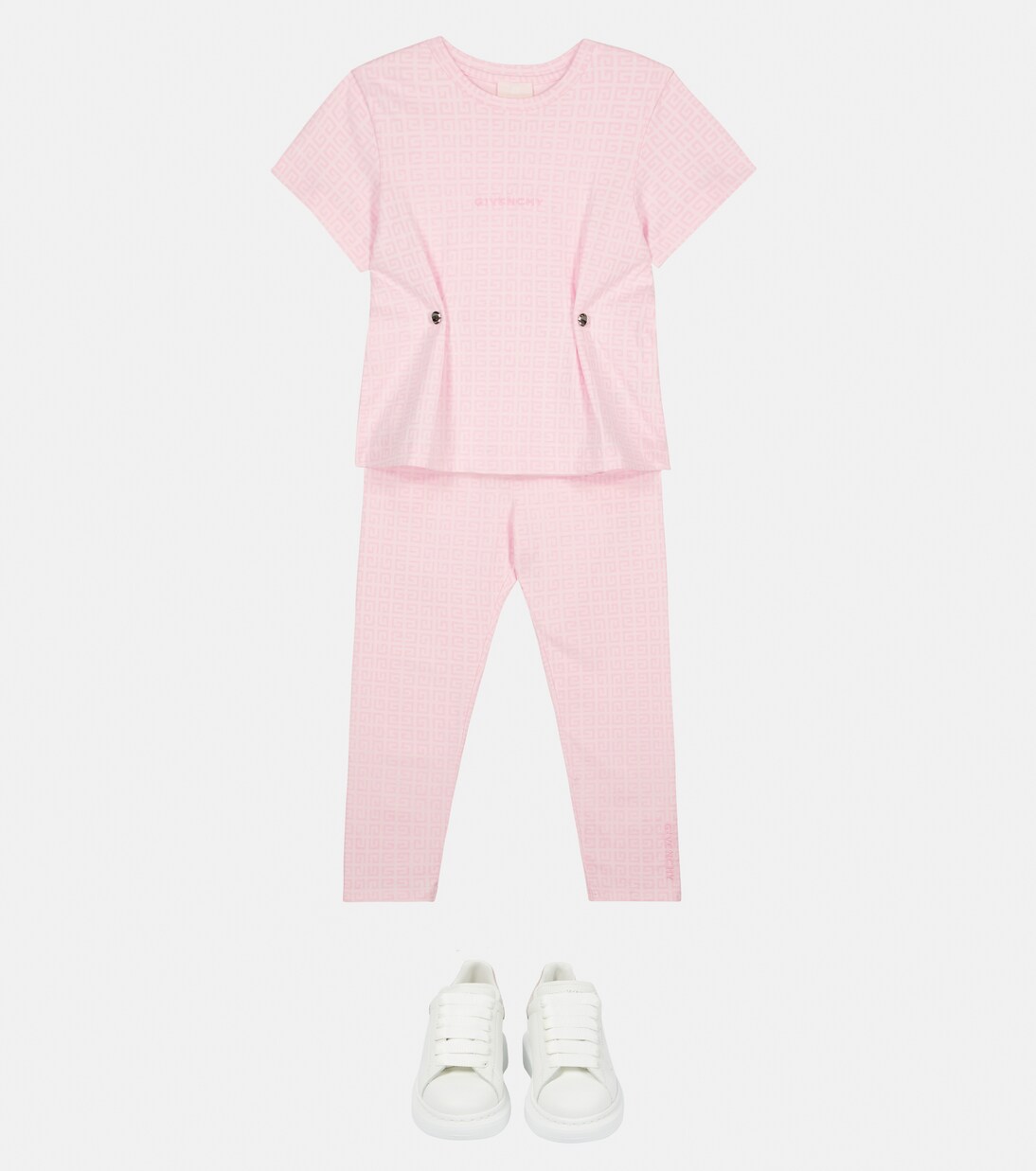 Logo cotton leggings | Givenchy Kids