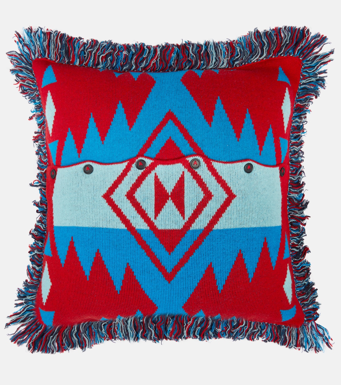 Icon wool-blend jacquard cushion | Alanui