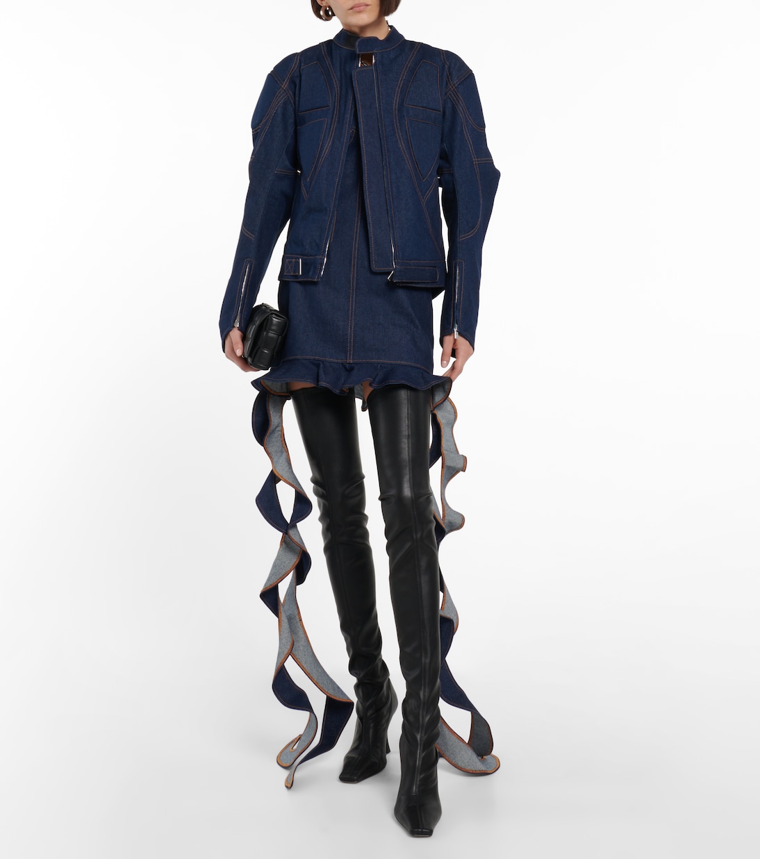 Vestido corto en denim | David Koma