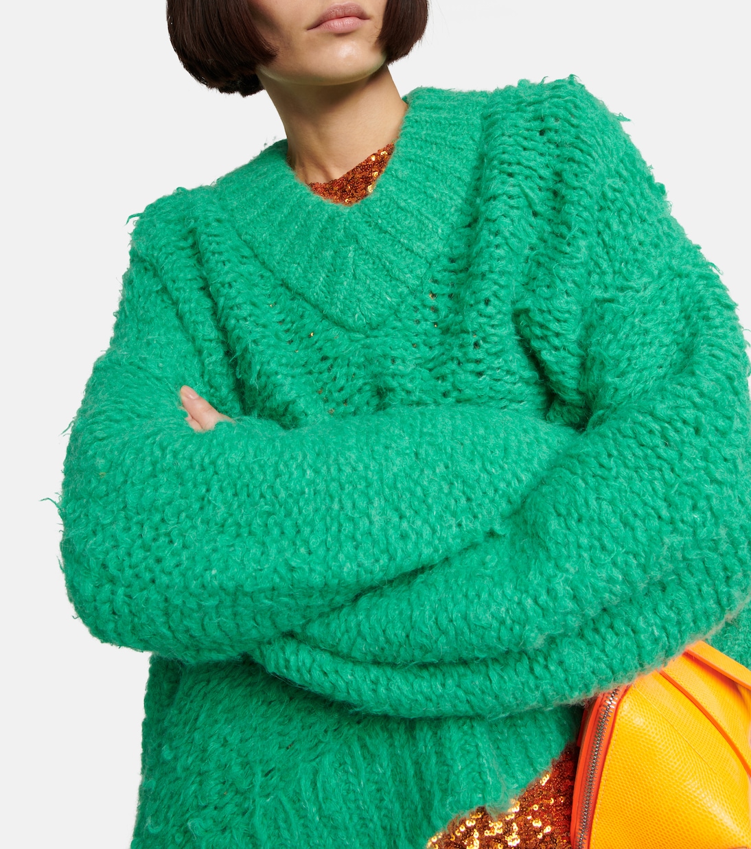 Pull Ruth en alpaga mélangé | The Attico