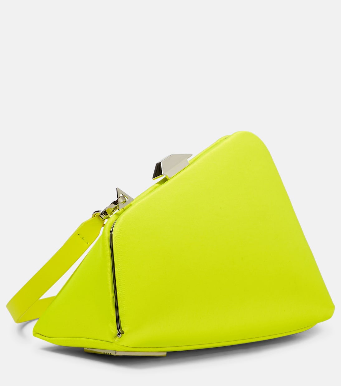 Clutch Midnight aus Satin | The Attico