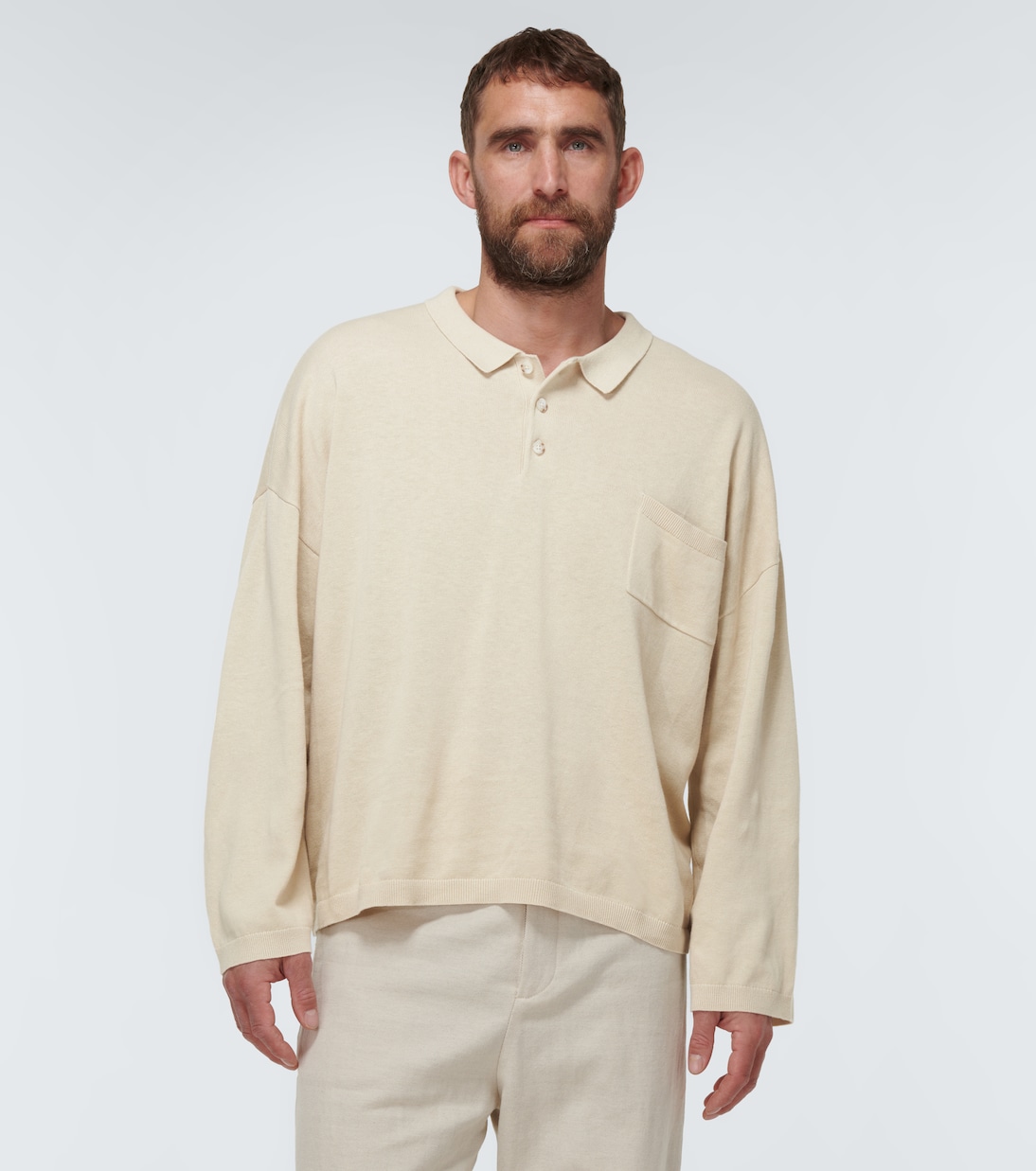 Polo in cotone e lino | Commas